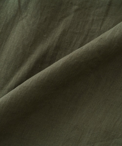BRICK & SONS（ブリックアンドサンズ）の「リネンヘンプ リラックスラグランスリーブシャツ＜カーキグリーン＞（シャツ/ブラウス・メンズ・カーキ・LL/S/M/L）」の4枚目の写真