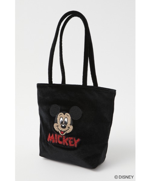 Disney SERIES CREATED by MUS（ディズニーシリーズクリエイテッドバイエムユーエス）の「MD CROSS STITCH バッグ（ハンドバッグ・レディース・ブラック/ブルー・FREE）」の4枚目の写真
