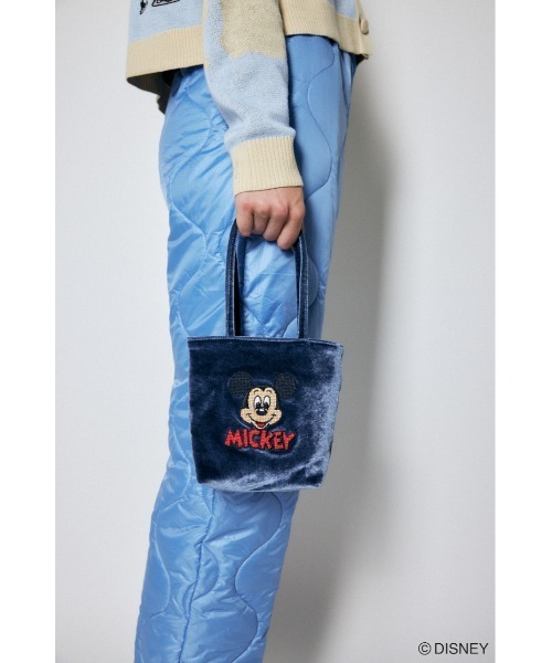 Disney SERIES CREATED by MUS（ディズニーシリーズクリエイテッドバイエムユーエス）の「MD CROSS STITCH バッグ（ハンドバッグ・レディース・ブラック/ブルー・FREE）」の17枚目の写真