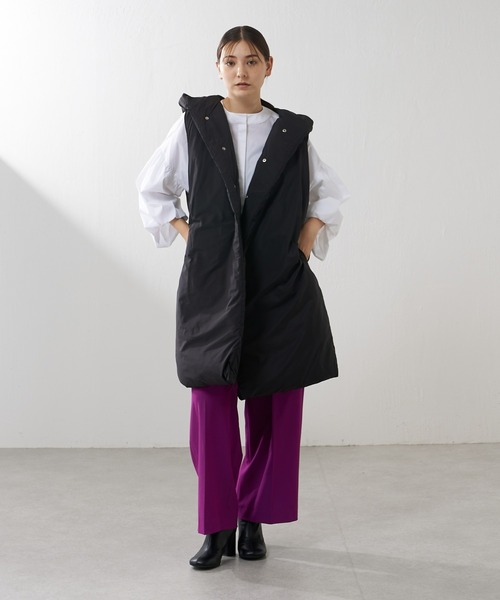 Lui's（ルイス）の「2WAYツイルワイドパンツ（スラックス・レディース・パープル/ブラック・1/2）」の16枚目の写真