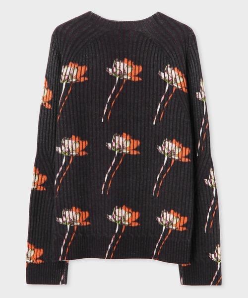 Paul Smith(ポールスミス)の「"Shadow Floral" クルーネックニット / 223406 590X(ニット/セーター・メンズ・ブラック系その他・MEDIUM/LARGE/X-LARGE)」の3枚目の写真