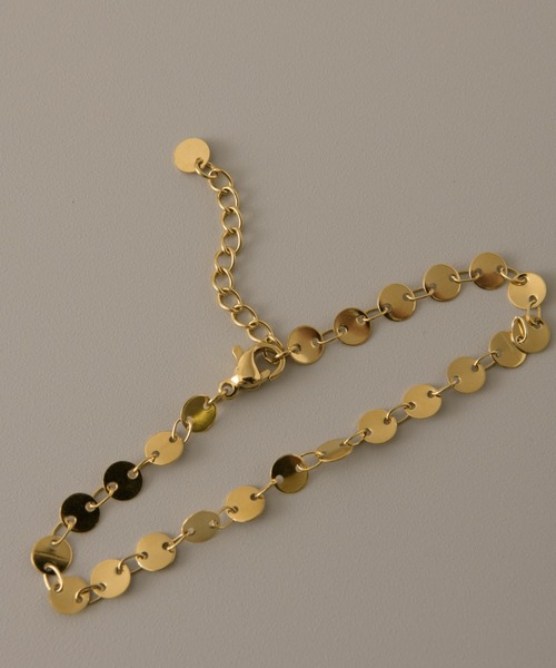 muku（ムク）の「金属アレルギー対応 ラウンドグレインブレスレット/サージカルステンレス/316L（ブレスレット・レディース・シルバー/ゴールド・FREE）」の3枚目の写真