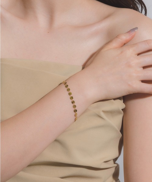 muku（ムク）の「金属アレルギー対応 ラウンドグレインブレスレット/サージカルステンレス/316L（ブレスレット・レディース・シルバー/ゴールド・FREE）」の12枚目の写真