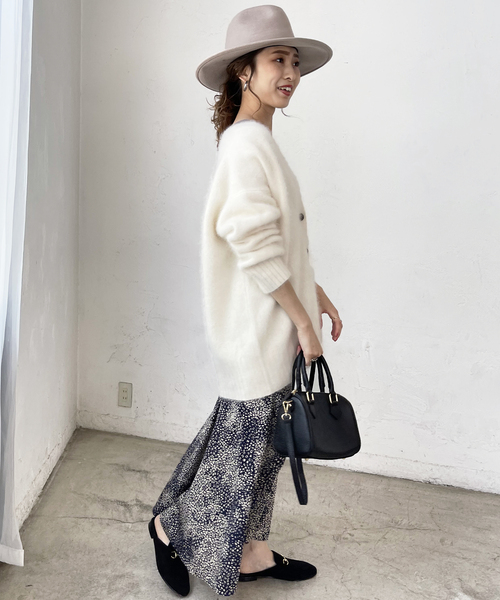 【新品 タグ付き】Spick & Span ファーニットロングカーディガン ファーニットロングカーディガン | スピック＆スパン(Spick and Span