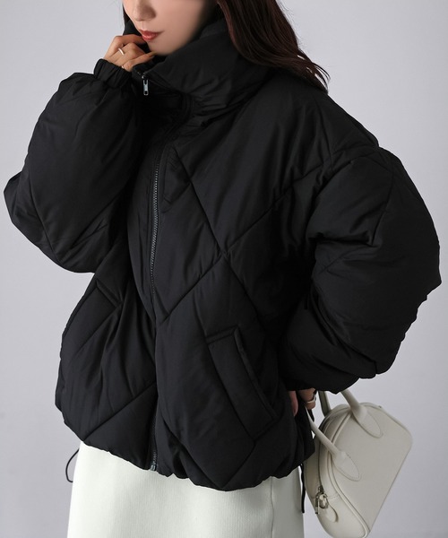 セール】スタンドカラーキルティングダウン（ダウンジャケット/コート