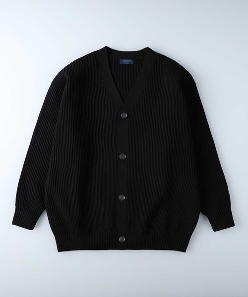 BACK NUMBER（バックナンバー）の「【BACK NUMBER】オーバーサイズニットカーデ（カーディガン/ボレロ・メンズ・ブラック/ブルー/グリーン/ライトベージュ・M/L/XL）」の6枚目の写真