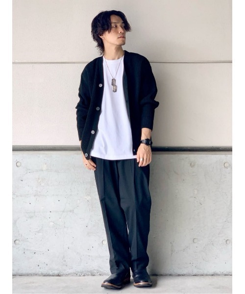 BACK NUMBER（バックナンバー）の「【BACK NUMBER】オーバーサイズニットカーデ（カーディガン/ボレロ・メンズ・ブラック/ブルー/グリーン/ライトベージュ・M/L/XL）」の19枚目の写真