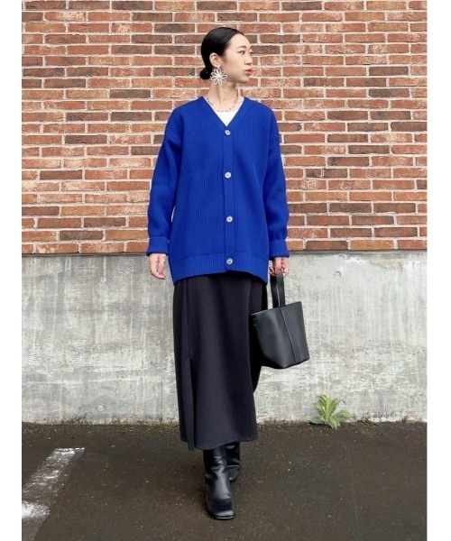 BACK NUMBER（バックナンバー）の「【BACK NUMBER】オーバーサイズニットカーデ（カーディガン/ボレロ・メンズ・ブラック/ブルー/グリーン/ライトベージュ・M/L/XL）」の22枚目の写真