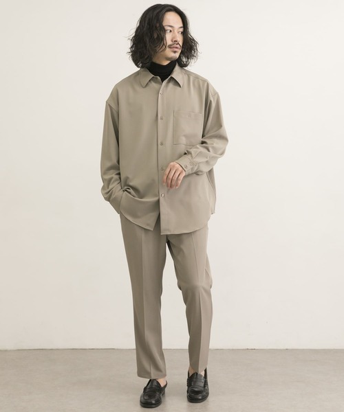 URBAN RESEARCH(アーバンリサーチ)の「URBAN RESEARCH iD ジェシーツイルストレッチイージーパンツ(その他パンツ・メンズ・ネイビー/ベージュ系その他/グリーン・MEDIUM/LARGE)」の11枚目の写真