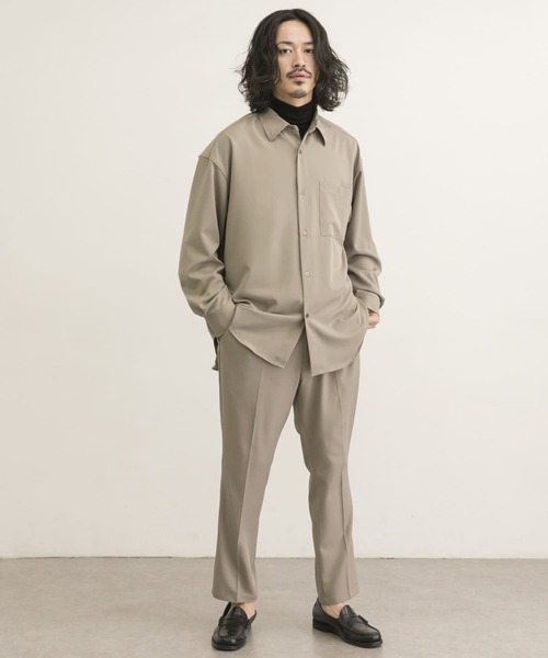 URBAN RESEARCH(アーバンリサーチ)の「URBAN RESEARCH iD ジェシーツイルストレッチイージーパンツ(その他パンツ・メンズ・ネイビー/ベージュ系その他/グリーン・MEDIUM/LARGE)」の12枚目の写真