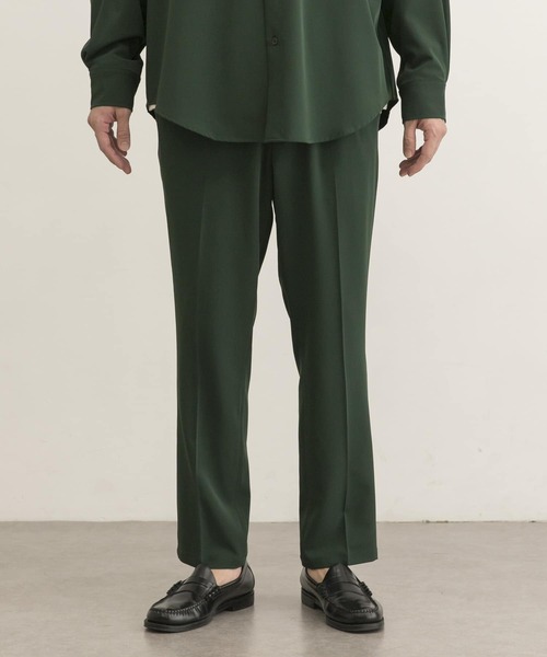 URBAN RESEARCH(アーバンリサーチ)の「URBAN RESEARCH iD ジェシーツイルストレッチイージーパンツ(その他パンツ・メンズ・ネイビー/ベージュ系その他/グリーン・MEDIUM/LARGE)」の18枚目の写真