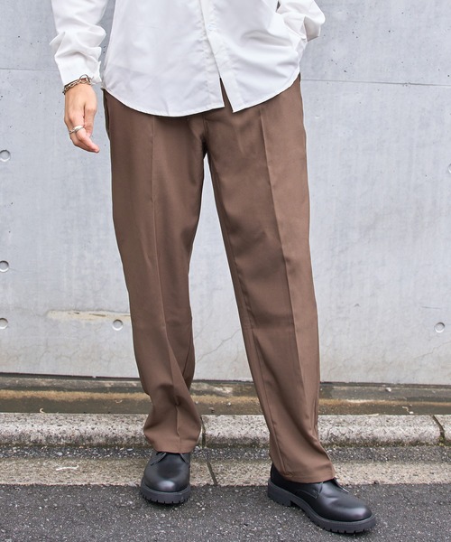 SETUP7(セットアップセブン)の「【SETUP7】センタープレスタックパンツ SCCH77(その他パンツ・メンズ・ブラック/ブラウン・4/5)」の2枚目の写真