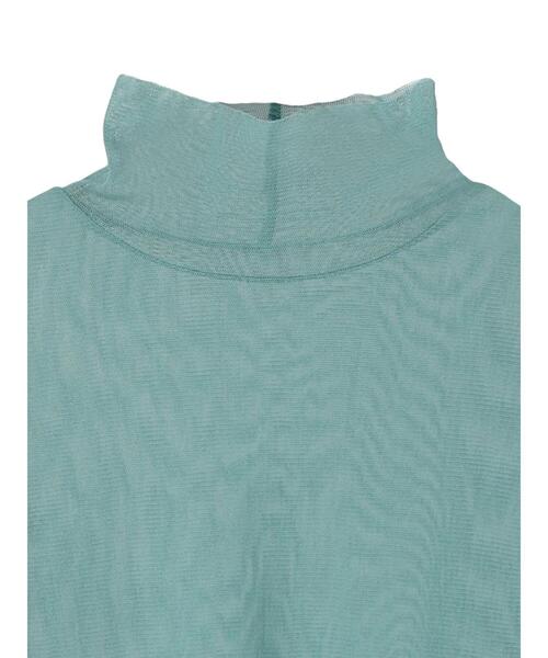 Green　Parks（グリーンパークス）の「綿メッシュタートルインナー＊（Tシャツ/カットソー・レディース・ブラウン/グレー/オフホワイト/サックスブルー/ピンク/イエロー・FREE）」の22枚目の写真