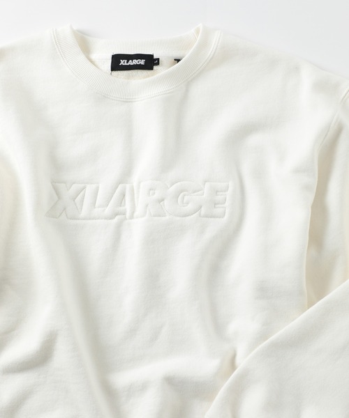 XLARGE（エクストララージ）の「【XLARGE】ロゴスウェット 長袖トレーナー（スウェット・メンズ・オフホワイト/ブラック・L/M/S）」の9枚目の写真