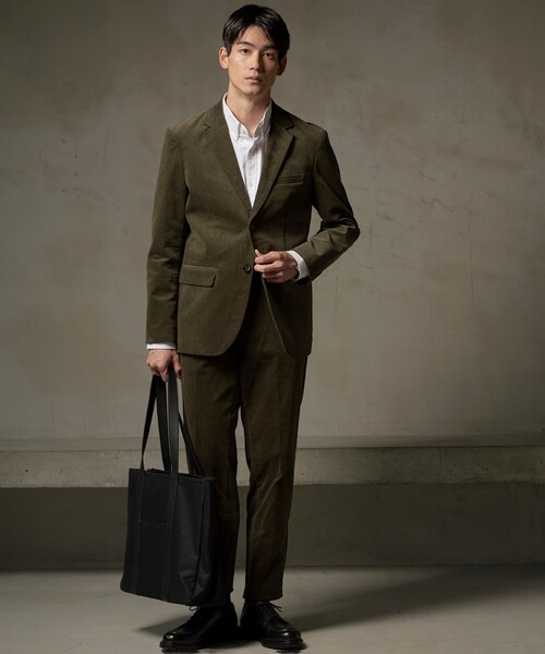 THE SHOP TK （ザ ショップ ティーケー ）の「◆【セットアップ対応可】ストレッチコーデュロイジャケット（スーツジャケット・メンズ・キャメル/ブラック/オリーブ・05/04/02/03/01）」の17枚目の写真