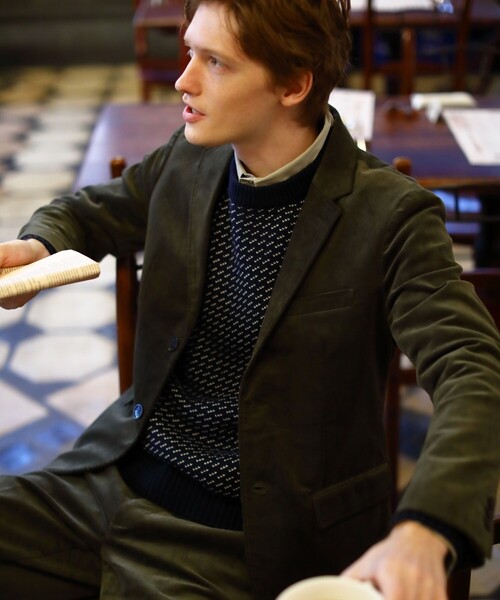 THE SHOP TK （ザ ショップ ティーケー ）の「◆【セットアップ対応可】ストレッチコーデュロイジャケット（スーツジャケット・メンズ・キャメル/ブラック/オリーブ・05/04/02/03/01）」の21枚目の写真