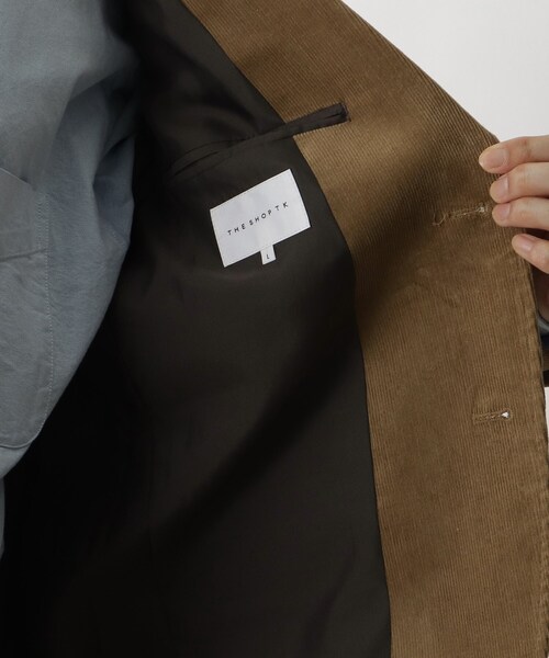 THE SHOP TK （ザ ショップ ティーケー ）の「◆【セットアップ対応可】ストレッチコーデュロイジャケット（スーツジャケット・メンズ・キャメル/ブラック/オリーブ・05/04/02/03/01）」の5枚目の写真