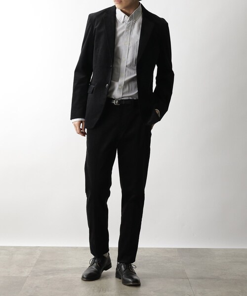 THE SHOP TK （ザ ショップ ティーケー ）の「◆【セットアップ対応可】ストレッチコーデュロイジャケット（スーツジャケット・メンズ・キャメル/ブラック/オリーブ・05/04/02/03/01）」の7枚目の写真