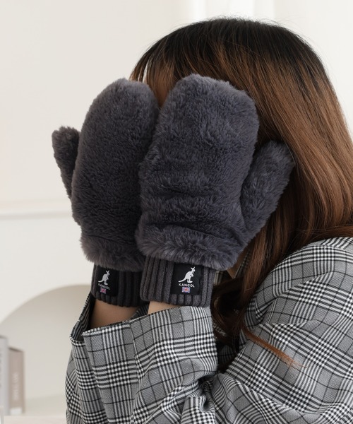 セール】KANGOL フェイクファーミトン（手袋）｜KANGOL（カンゴール