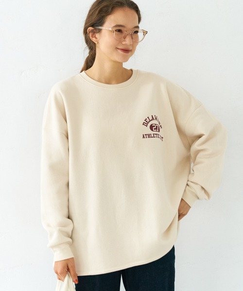 coca（coca）（コカ）の「裏起毛アソートプリントスウェット（スウェット・レディース・ブルー/アイボリー/チャコール/イエロー・M/L）」の2枚目の写真