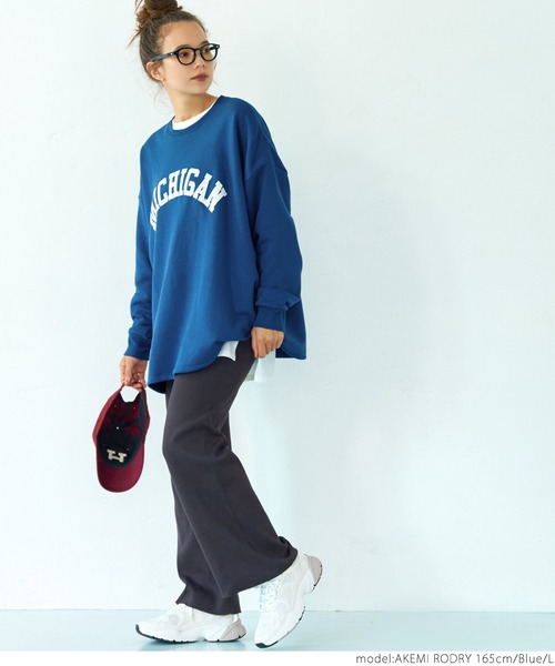 coca（coca）（コカ）の「裏起毛アソートプリントスウェット（スウェット・レディース・ブルー/アイボリー/チャコール/イエロー・M/L）」の15枚目の写真