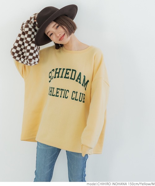 coca（coca）（コカ）の「裏起毛アソートプリントスウェット（スウェット・レディース・ブルー/アイボリー/チャコール/イエロー・M/L）」の17枚目の写真