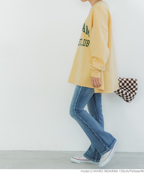 coca（coca）（コカ）の「裏起毛アソートプリントスウェット（スウェット・レディース・ブルー/アイボリー/チャコール/イエロー・M/L）」の18枚目の写真