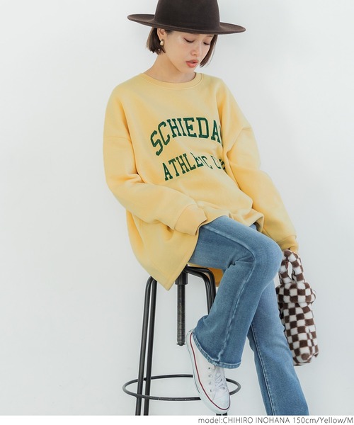 coca（coca）（コカ）の「裏起毛アソートプリントスウェット（スウェット・レディース・ブルー/アイボリー/チャコール/イエロー・M/L）」の20枚目の写真