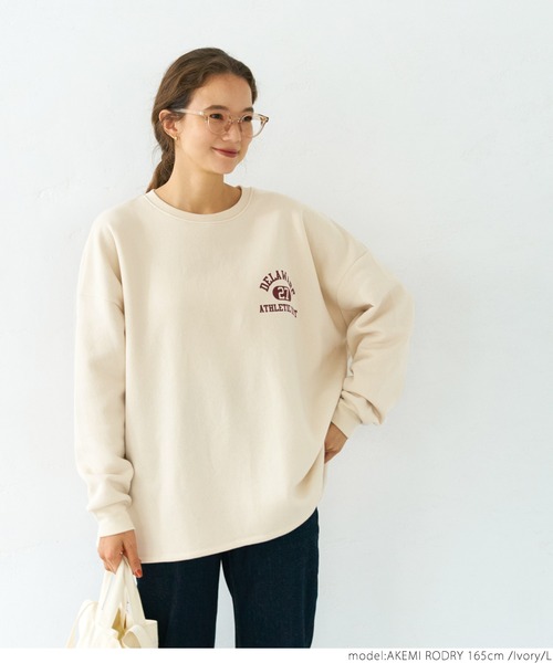 coca（coca）（コカ）の「裏起毛アソートプリントスウェット（スウェット・レディース・ブルー/アイボリー/チャコール/イエロー・M/L）」の5枚目の写真