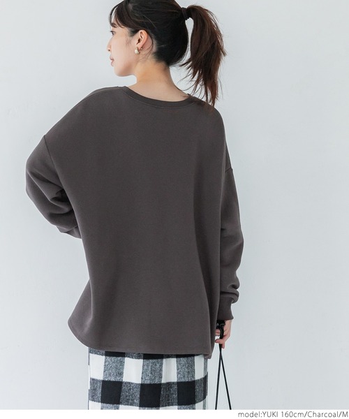 coca（coca）（コカ）の「裏起毛アソートプリントスウェット（スウェット・レディース・ブルー/アイボリー/チャコール/イエロー・M/L）」の10枚目の写真