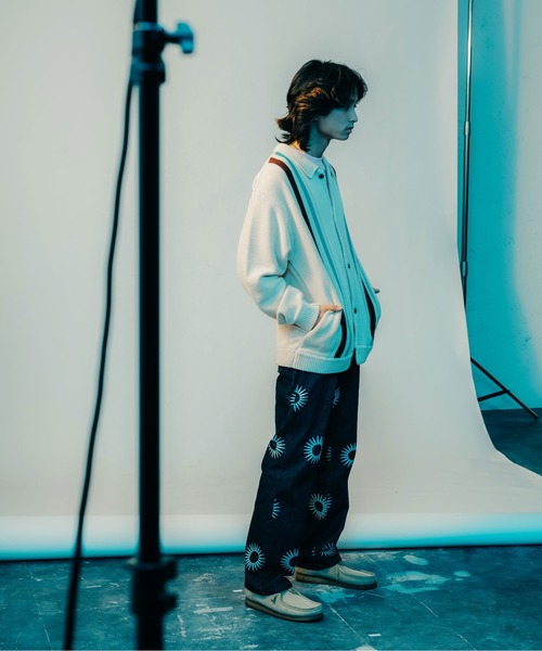 FTW(エフティダブリュー)の「STRIPED KNIT SHIRT(ニット/セーター・メンズ・ブラック/マスタード/アイボリー・LARGE/MEDIUM)」の5枚目の写真