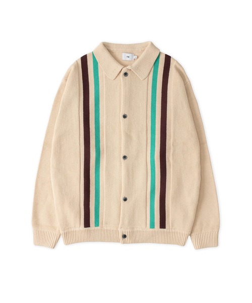 FTW(エフティダブリュー)の「STRIPED KNIT SHIRT(ニット/セーター・メンズ・ブラック/マスタード/アイボリー・LARGE/MEDIUM)」の7枚目の写真