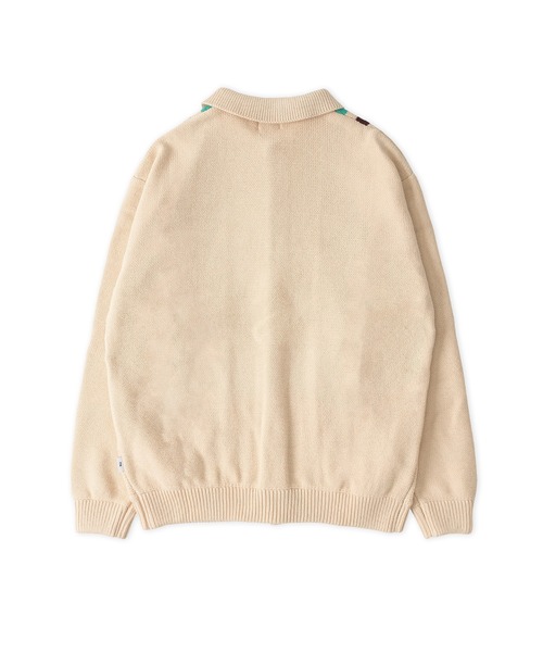 FTW(エフティダブリュー)の「STRIPED KNIT SHIRT(ニット/セーター・メンズ・ブラック/マスタード/アイボリー・LARGE/MEDIUM)」の8枚目の写真