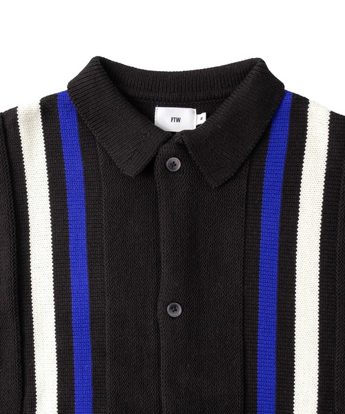 FTW(エフティダブリュー)の「STRIPED KNIT SHIRT(ニット/セーター・メンズ・ブラック/マスタード/アイボリー・LARGE/MEDIUM)」の17枚目の写真