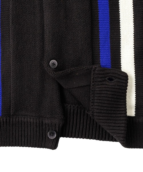 FTW(エフティダブリュー)の「STRIPED KNIT SHIRT(ニット/セーター・メンズ・ブラック/マスタード/アイボリー・LARGE/MEDIUM)」の21枚目の写真