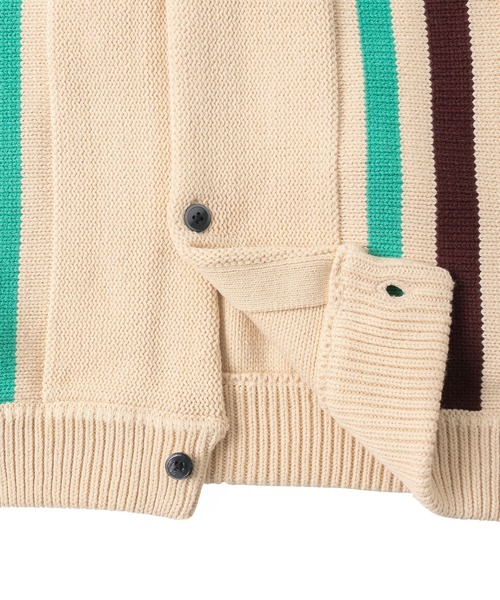 FTW(エフティダブリュー)の「STRIPED KNIT SHIRT(ニット/セーター・メンズ・ブラック/マスタード/アイボリー・LARGE/MEDIUM)」の13枚目の写真