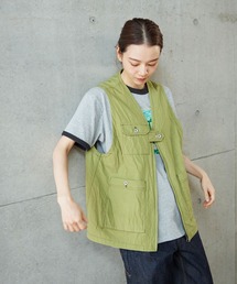 PAR ICI | コットンナイロンウェザー EDODAKIオーバーベスト(ベスト)