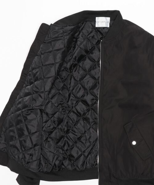 INTERPLAY（インタープレイ）の「【INTERPLAY select】ルーズ MA-1（MA-1・レディース・ブラック/ベージュ/パープル/グリーン・FREE）」の6枚目の写真