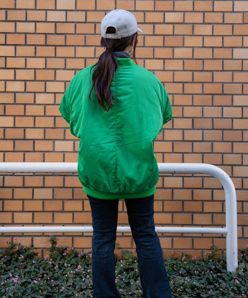 INTERPLAY（インタープレイ）の「【INTERPLAY select】ルーズ MA-1（MA-1・レディース・ブラック/ベージュ/パープル/グリーン・FREE）」の9枚目の写真