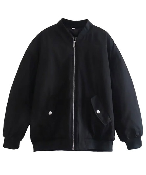 INTERPLAY（インタープレイ）の「【INTERPLAY select】ルーズ MA-1（MA-1・レディース・ブラック/ベージュ/パープル/グリーン・FREE）」の22枚目の写真