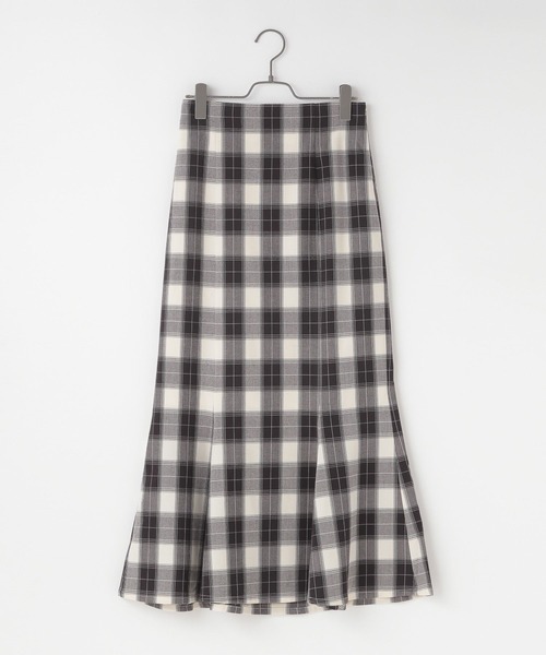 LOWRYS FARM（ローリーズファーム）の「チェックマーメイドスカート２　344639（スカート・レディース・カーキ/ブラウン/ブラック・MEDIUM/LARGE）」の8枚目の写真