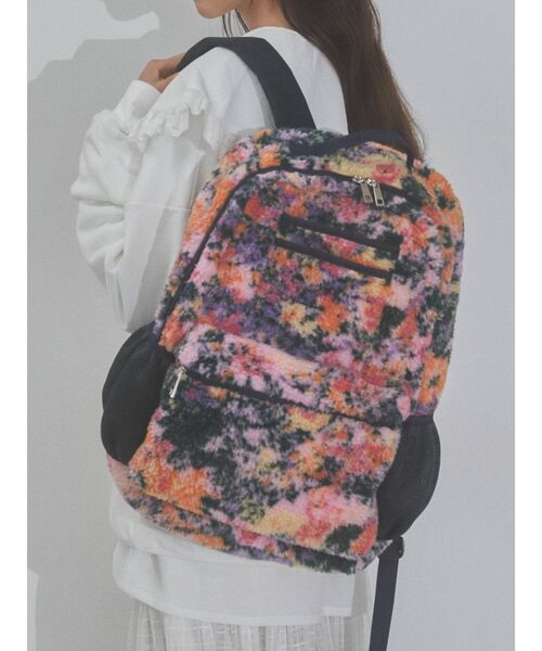 merry jenny（メリージェニー）の「fluffy floralボアバックパック（バックパック/リュック・レディース・ブラック/ピンク・FREE）」の9枚目の写真