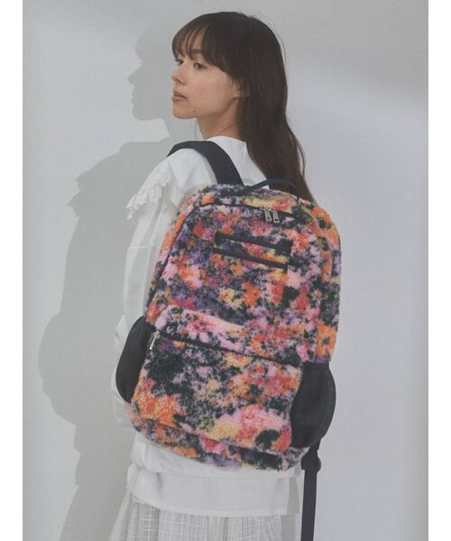 merry jenny（メリージェニー）の「fluffy floralボアバックパック（バックパック/リュック・レディース・ブラック/ピンク・FREE）」の7枚目の写真