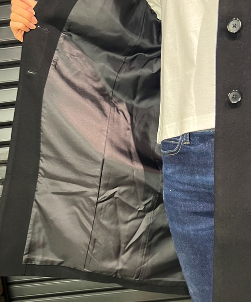 roarguns(ロアーガンズ)の「NO COLOR MELTON COAT(ノーカラーコート・レディース・ブラック・1)」の11枚目の写真