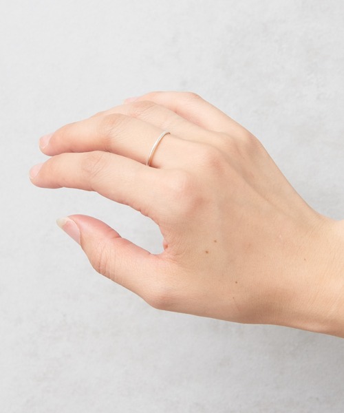 ear PAPILLONNER（イアパピヨネ）の「（WEB限定）スターリングシルバーシンプルリング（リング・レディース・シルバー系その他5/ゴールド系その他3・9/11/13/15 ）」の19枚目の写真