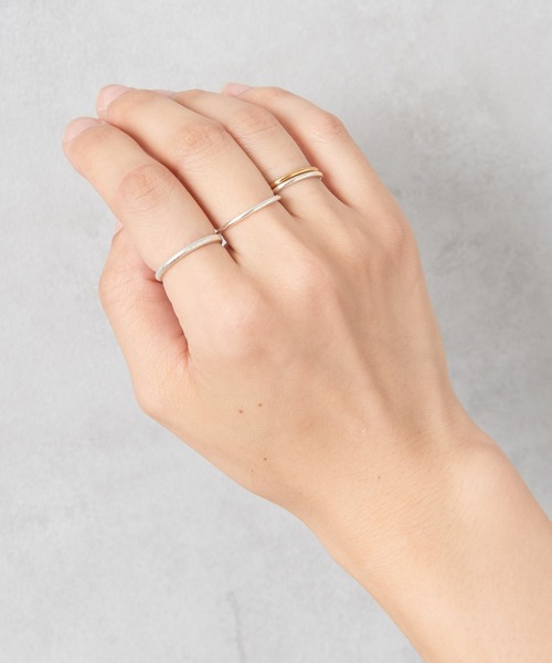 ear PAPILLONNER（イアパピヨネ）の「（WEB限定）スターリングシルバーシンプルリング（リング・レディース・シルバー系その他5/ゴールド系その他3・9/11/13/15 ）」の8枚目の写真
