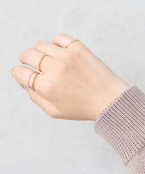 ear PAPILLONNER（イアパピヨネ）の「（WEB限定）スターリングシルバーシンプルリング（リング・レディース・シルバー系その他5/ゴールド系その他3・9/11/13/15 ）」の14枚目の写真