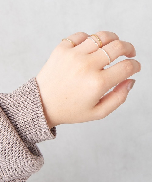 ear PAPILLONNER（イアパピヨネ）の「（WEB限定）スターリングシルバーシンプルリング（リング・レディース・シルバー系その他5/ゴールド系その他3・9/11/13/15 ）」の17枚目の写真
