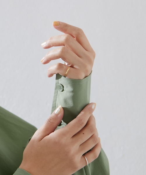 ear PAPILLONNER（イアパピヨネ）の「（WEB限定）スターリングシルバーシンプルリング（リング・レディース・シルバー系その他5/ゴールド系その他3・9/11/13/15 ）」の7枚目の写真