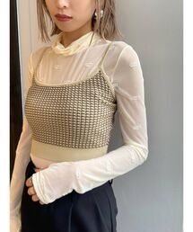 シースルーフィットトップ